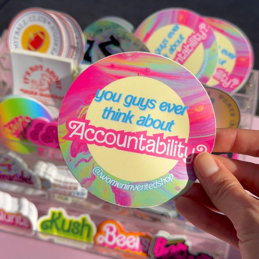 accountability barbie sticker