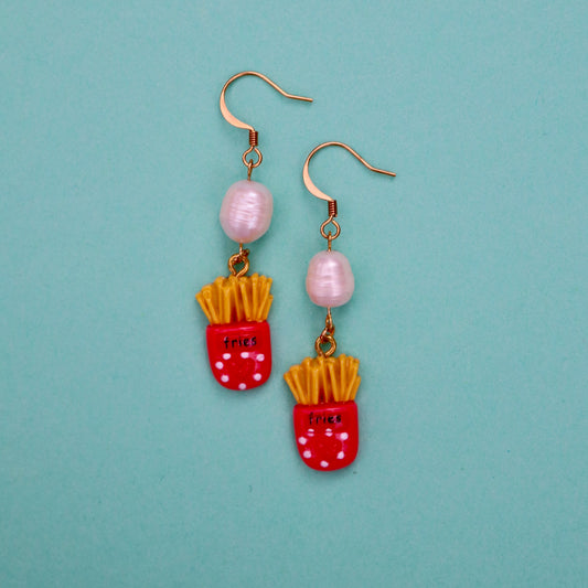 fries earrings