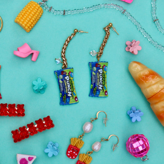 sour candy earrings