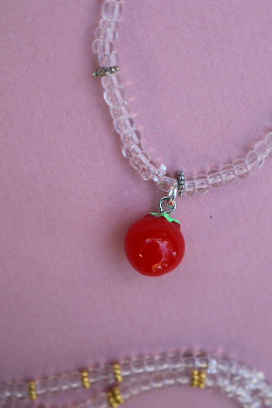 tomato tomatoe necklace