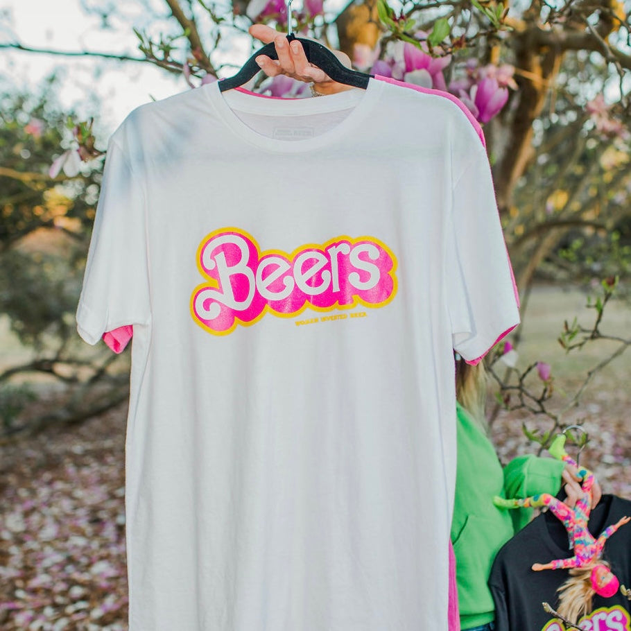 beer barbie shirt - white