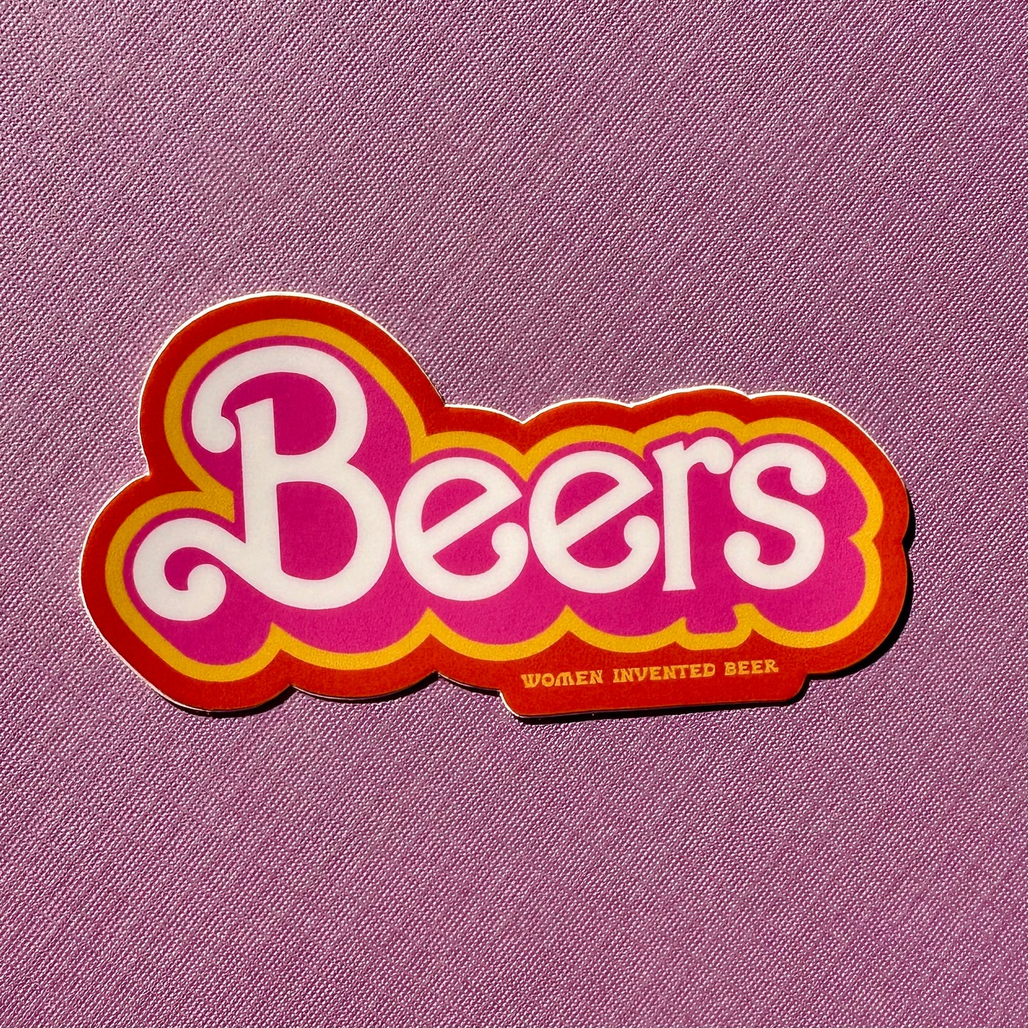 beer barbie sticker